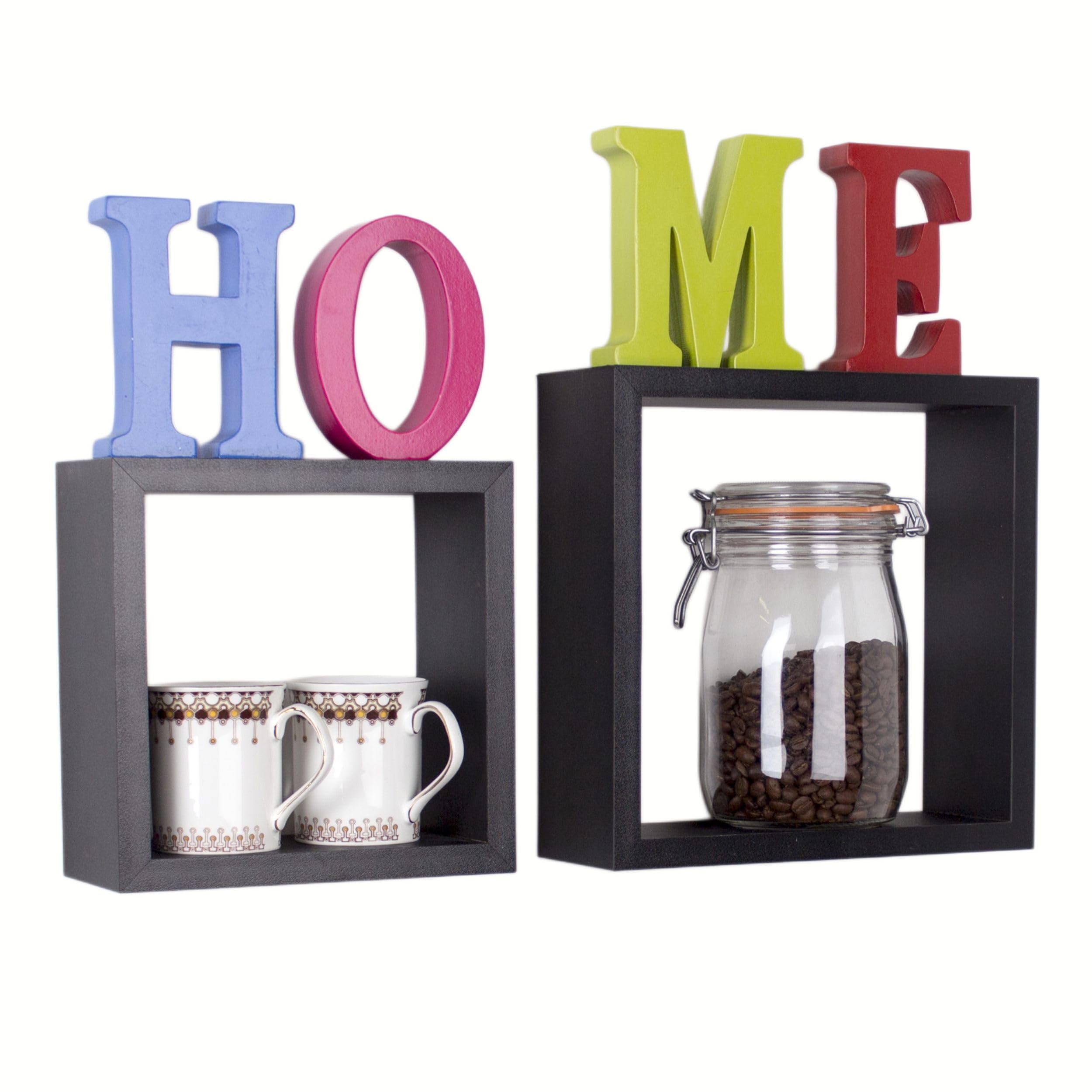 Core Products, Hudson Set Of 2 Wall Cubes - Matt Black