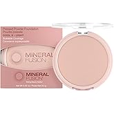 Mineral Fusion Pressed Powder Foundation - Matte Finish Face Powder for Fair-Medium Skin with Pink/Red Undertones - Age Defying Natural Makeup - Talc Free, Vegan, Hypoallergenic (Cool 2)
