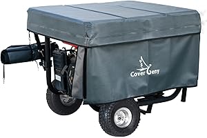 Cover Geny Generator Running Cover, Heavy Duty Generator Tent Covers While Running, Outdoor Waterproof Rain Enclosure, for Open Frame Portable Generators 4500 Watt - 12000 Watt Gray