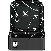 Mimorou 100 Pcs Football Dessert Plates - 7 Inch Square Paper Plates for Game Day, Birthday, Baby Shower & Home Decor