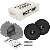 Hogtunes 462F-RM 6.5" Front Speakers with Grills (2 Pack), Fits 2014-Current Harley-Davidson Motorcycles