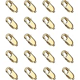 11MM 18K Gold PVD Plated Lobster Clasps Bulk for Jewelry Making, 20PCS 316 Stainless Steel Lobster Claw Clasps Bulk for DIY Craft Necklace Bracelet Jewelry Making