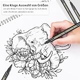 APOGO Calligraphy Pens 6 Pack Beginner Brush Pen Set Black Inks view 5
