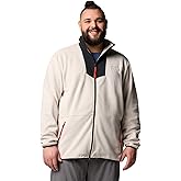 Columbia Men's Sequoia Grove Full Zip Fleece Jacket, Dark Stone/Black, 3X