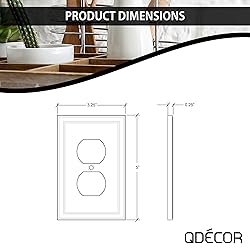 Questech Decor Outlet Cover, Insulated Single