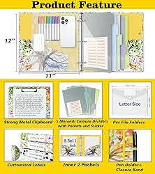 2 Inch 3 Ring Binder Organizer, Three Ring Binder