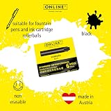 Online Standard Black Ink Cartridges 6pk Fountain Pen Rollerball Refills view 3