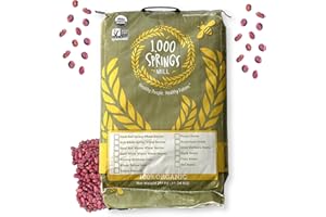 1000 SPRINGS MILL - Organic Red Beans 25lb Bulk Bag | Used for Soups, Salads, Chili or as a Sweet Paste for Desserts | Bulk Dry Red Beans | Vegan Friendly | 25lb