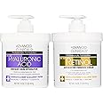 Advanced Clinicals Retinol Body Cream + Hyaluronic Acid Moisturizer 2pc Skincare Set | Face Cream & Body Lotion For Women & Men Helps Improve Appearance Of Crepey Skin, Dry Skin, & Wrinkles, 2pc