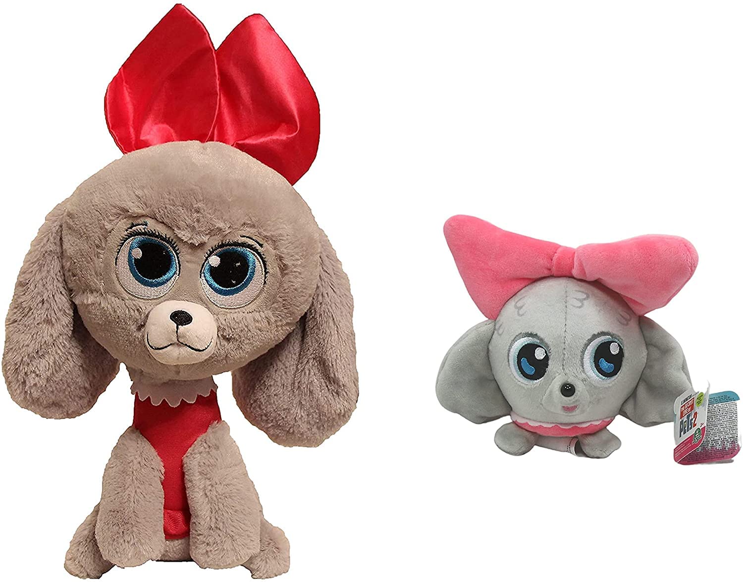Secret Life Of Pets 2-25cm 10" - Super Soft Gift Quality Plush Princess Pup & 6" Slo Foam Squeezable Princess Set