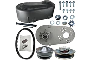 XCTOREDR 212cc Torque Converter Go Kart Clutch 3/4" 10T 40/41 Chain Predator Drive Belt Pulley Replacement Set for Manco Comet TAV2 Mini Bike（30 Series）