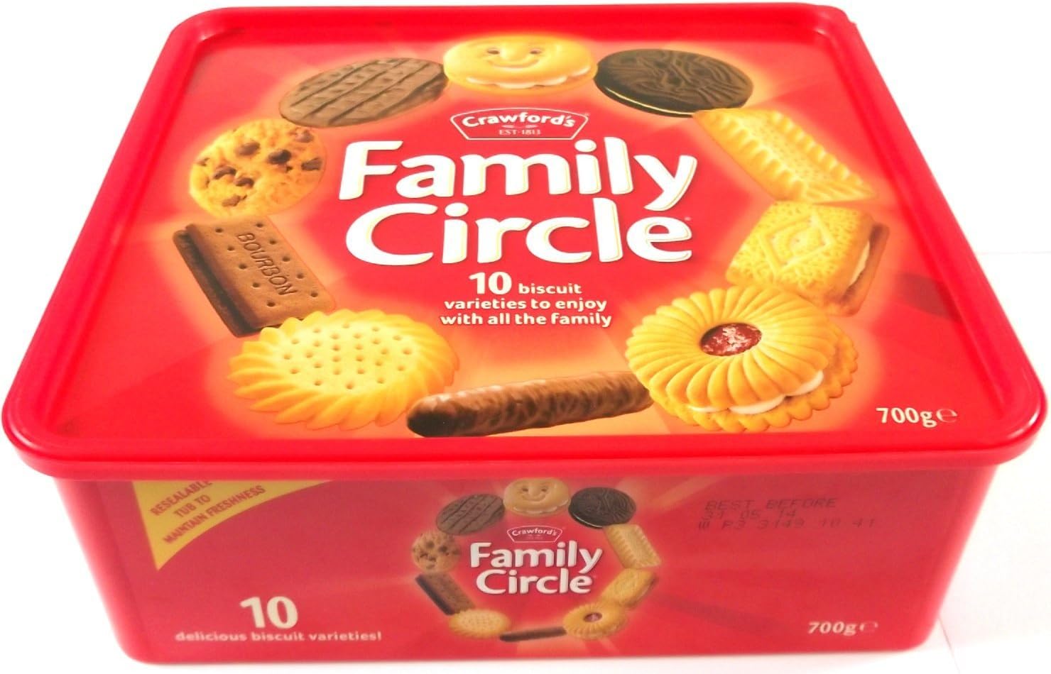 Crawford's Family Circle 10 Biscuit Varieties 855g (Pack of 6) Amazon
