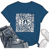 Read Shirt for Women-Cute Bookworm Short Sleeve Readers Gonna Read Tee Shirt Gift for Book Lovers Tee Tops