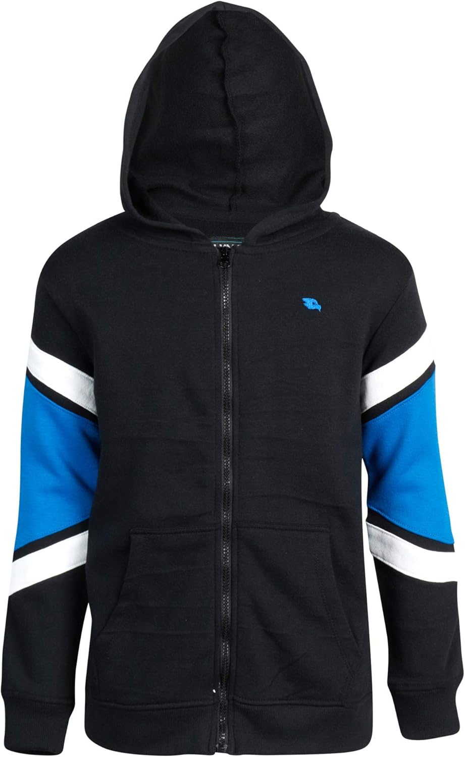 TONY HAWK Boys' Full Zip Hooded Sweatshirt with Split Pockets and Logo Crest: Clothing