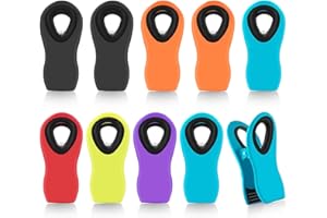 JTIEO 10 Pack Chip Clips Bag Clips Magnetic Clips Chip Clips Bag Clips Food Clips Plastic Bag Clips for Food Magnet Clips Clips for Food Packages Magnetic Clips Heavy Duty