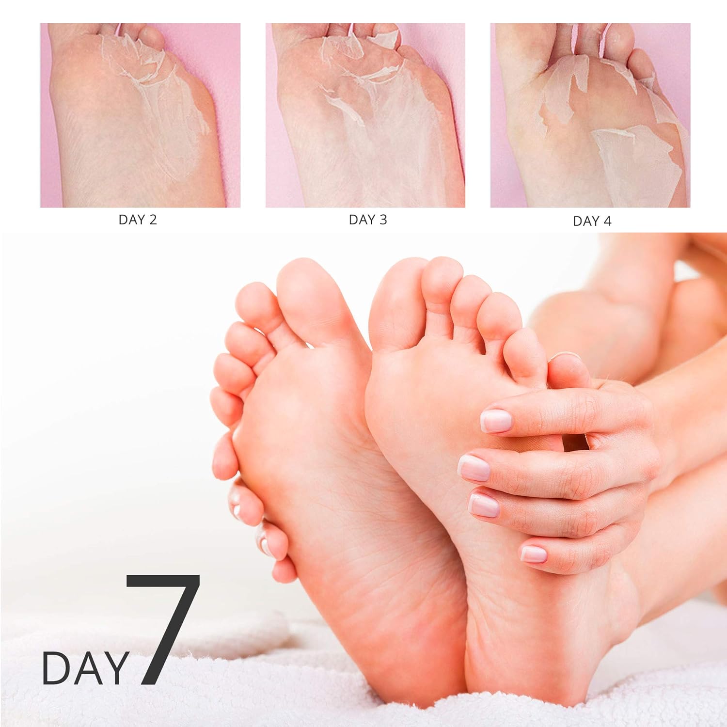 Voglily Foot Peel Mask Exfoliating Booties for Peeling Off Calluses & Dead Skin, Exfoliant for Soft baby Feet, Men & Women Upadted Version 2 Pack: Beauty