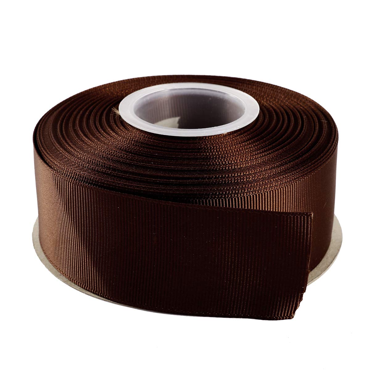 ITIsparkle 38mm Grosgrain Ribbon 22 Meters-Roll Set for Gift Wrapping Cake Decoration Party Favor Hair Braids Hair Bow Baby Shower Decoration Floral Arrangement Craft Supplies, Brown Ribbon