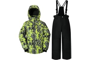 NORDOIS POUTINE Boys Snowsuit Winter Jacket Detachable-Hooded Ski Suit Extra Warmth Winter Suit