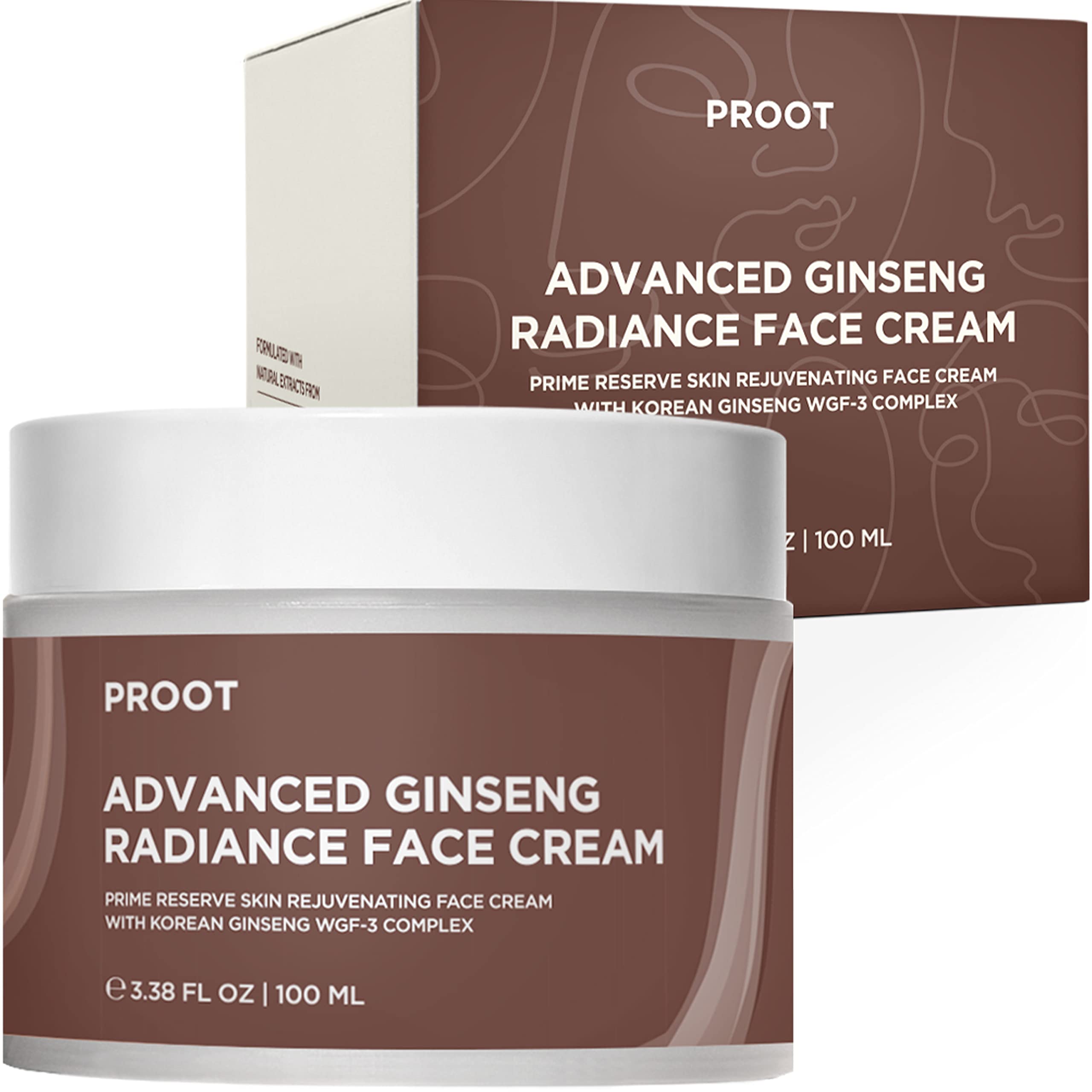 Ginseng Face Cream | Advanced Ginseng Radiance Face Cream | Korean Face Cream | Ginseng Face Cream with 54% Korean Ginseng Extracts | Ginseng Face Cream with Skin Rejuvenating Complex | Korean Ginseng Face Cream Formulated with Ginseng Serum | Korean Ginseng Eye Cream for Sensitive and All Skin Type | Formulated with Korean Ginseng, Centella Asiatica, Rosemary and Other Natural Ingredients | Use w