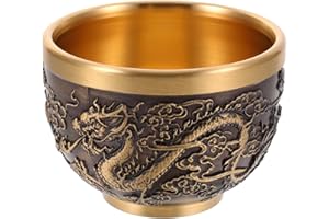 Luxshiny Chinese Tea Cup,Japanese Copper Tea Cups Set for Home Decor Ideal Gift for Friends and Family Perfect for Storage