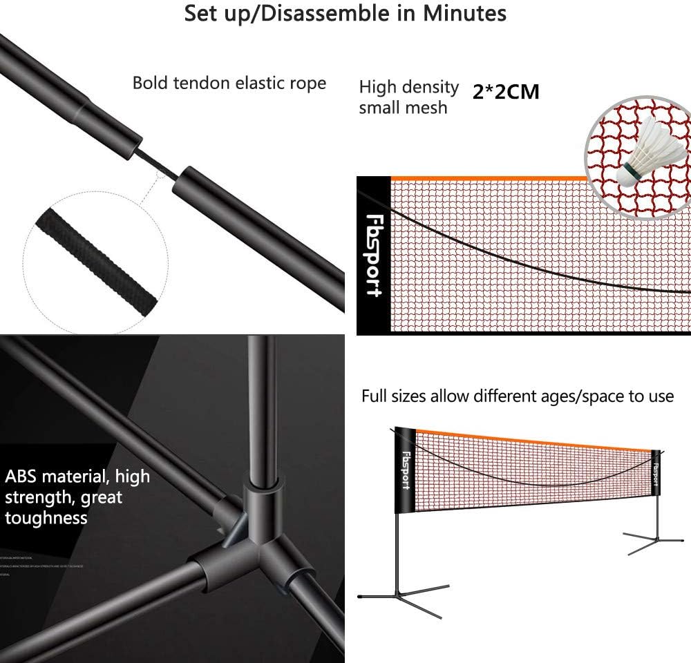 Badmintonnetz 6,1x0,76m - Vielseitiges Sportnetz Für Garten & Strand