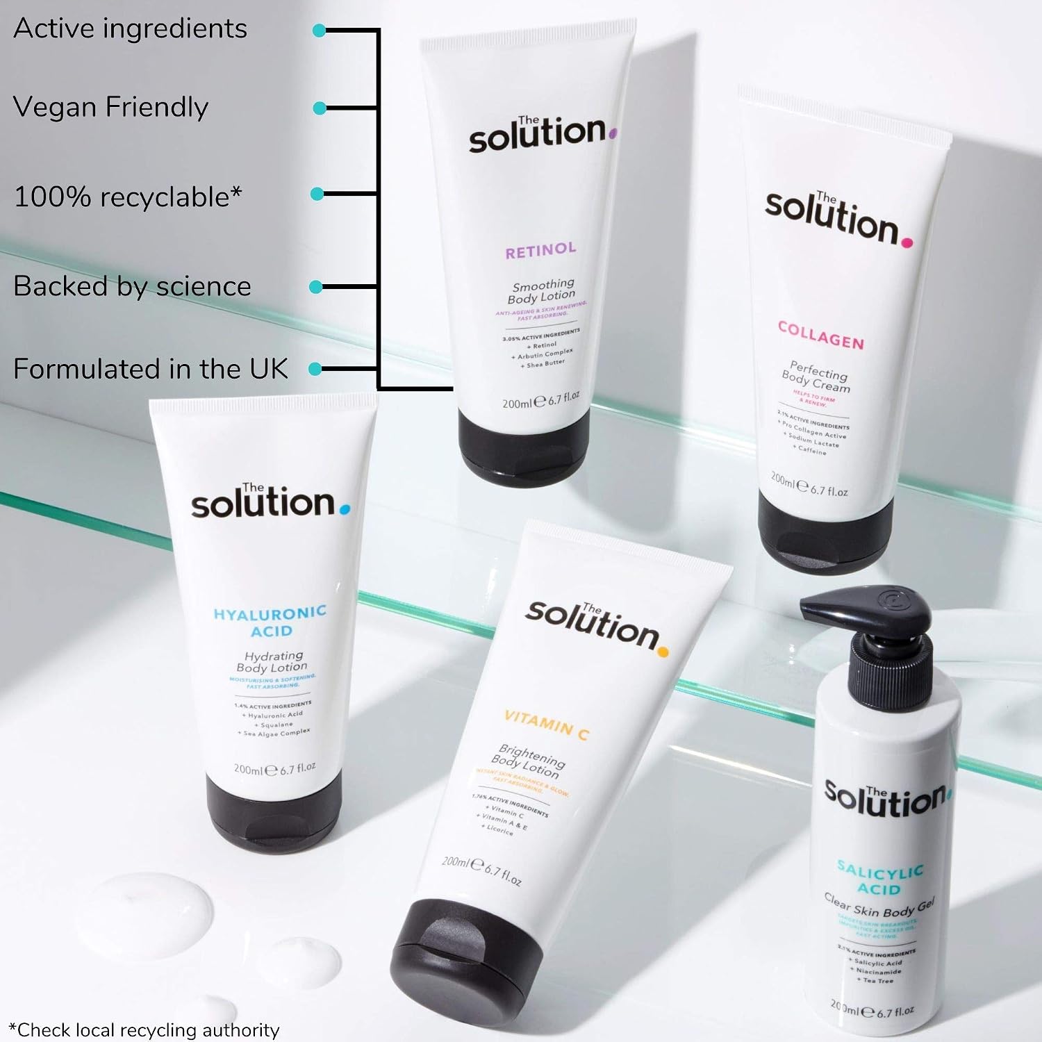 The Solution Salicylic Acid Clear Skin Body Gel (200ml) Back Acne Treatment with Tea Tree - Image 5