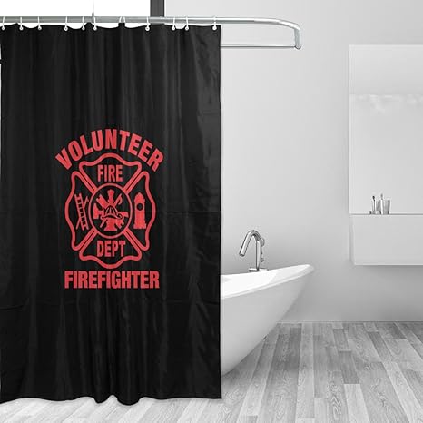 Amazon Com Donnapink Fire Department Logo Firefighter Waterproof