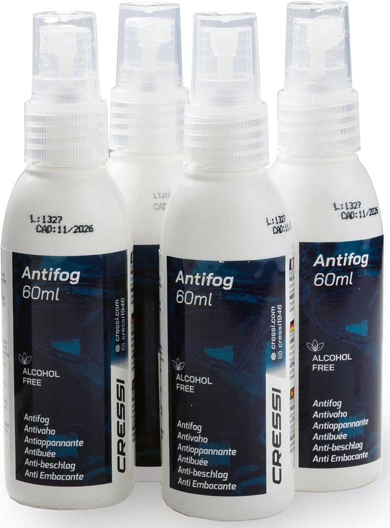 Cressi Anti-Fog 60Ml 4 Pack Goggles Protector
