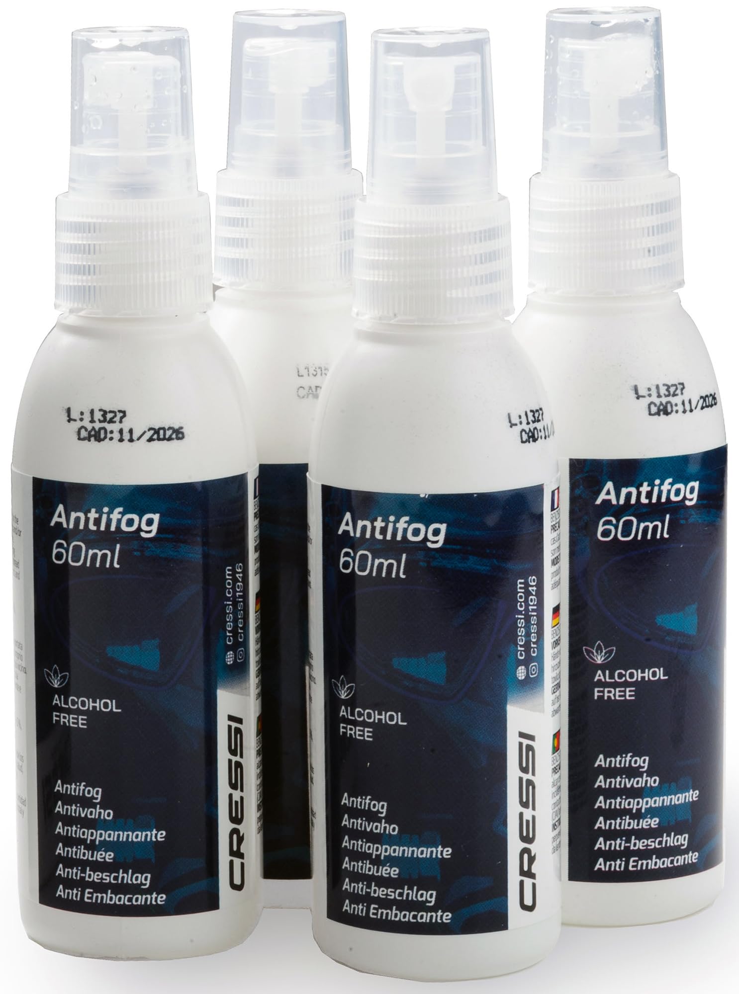 Cressi Anti-Fog 60Ml- 4 Pack