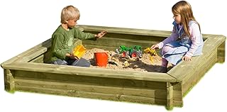 Gartenpirat Sandkasten 180 x 180 x 30 cm aus Holz 30 mm imprägniert