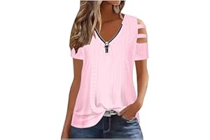 Sdwingk Eyelet Tops for Women Embroidered Crochet Top Short Sleeve Loose Shirt Summer Fashion T Shirt Casual Dressy Blouses