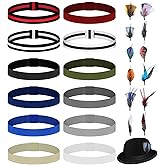Breathffy 24 Pcs Hat Bands Decorative Feathers for Cowboy Panama Western Costume Headwear Women Men