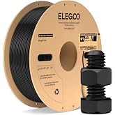 ELEGOO ABS 3D Printer Filament 1.75mm Black 1KG Strong Layer Adhesion | Heat Resistant High Toughness &amp; Impact Resistance, 1kg spooll(2.2lbs), Fits for Most FDM Printer