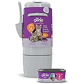 Litter Genie XL+ Pail with 24 ft Jumbo Refill, Ideal for Multi-Cat Homes | Large odour-locking pail, holds up to 21 days of cat litter, and includes a Jumbo Refill lasting up to 4 months for 1 cat.
