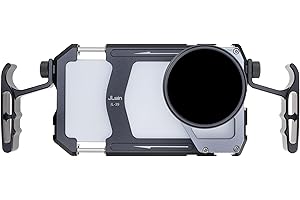 JLWIN Universal Aluminum Phone Cage Video Rig Kit Stabilizer W/Handles + 67mm Thread Filter Adapter Rig for iPhone Samsung Ce