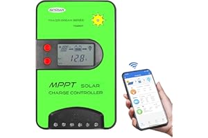 GCSOAR 15A MPPT Solar Charge Controller 12V 24V Auto TD2107 WiFi Adapter APP Remote Control Solar Panel Charger for Gel AGM Sealed Flooded Lifepo4