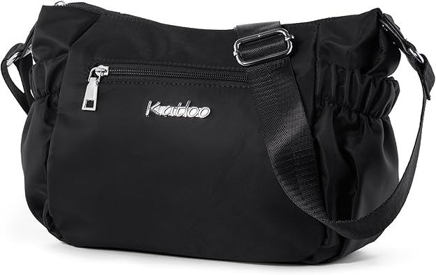 Amazon ショルダーバッグ レディース ナイロンバッグ 防水バッグ トラベルバッグ スポーツバッグ 斜めがけバッグ 撥水加工 多機能 小物整理 鞄 カジュアル バッグ ブラック ショルダーバッグ