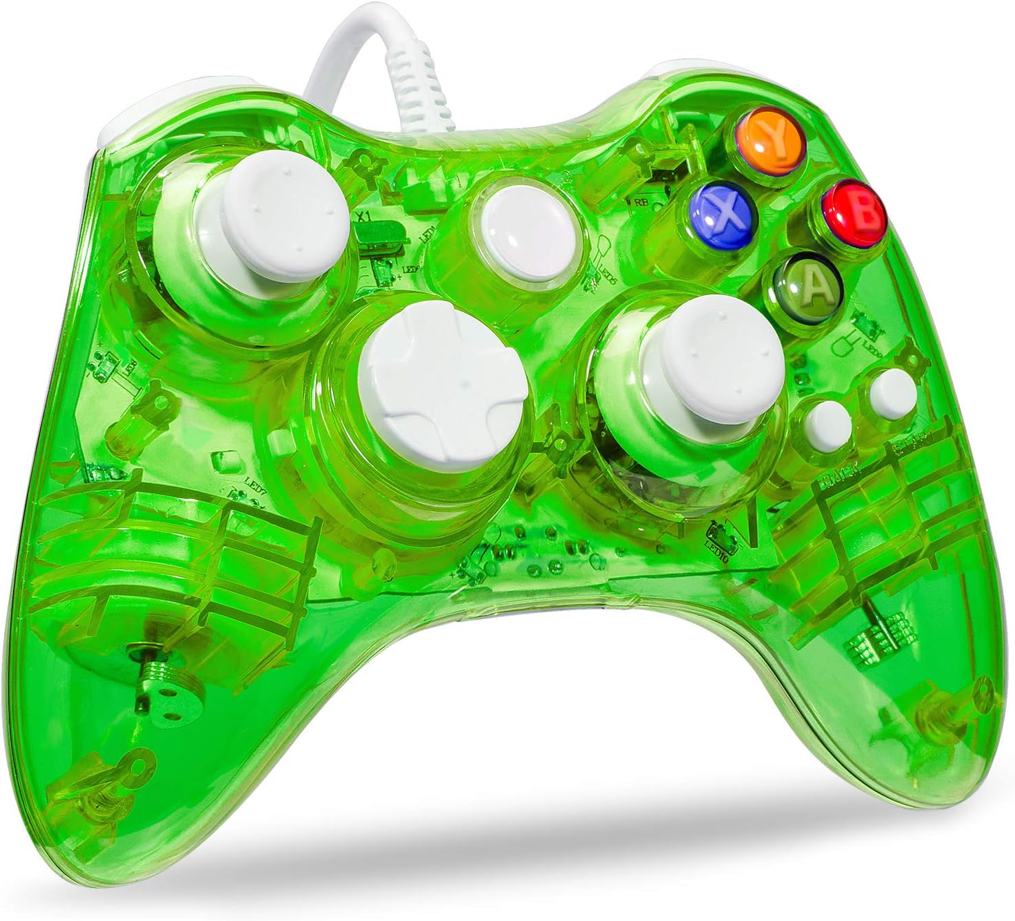 LUXMO Wired Xbox 360 Controller,USB xbox360 Wired Controller Gaming Controller Gamepad Joystick for Microsoft Xbox 360,Xbox 360 Slim,PC Windows XP/Vista/Win7/Win8/Win8.1/Win10