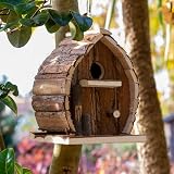 CKB LTD Bird Nesting Box House Wooden Hanging Nest Box 16x14x20cm view 3