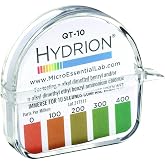 Micro Essential Laboratory QT-10 HYDRION Quat 2-Chain Sanitizer Test Paper Roll, 0-400 ppm - Case of 10 Rolls