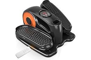 DAEYEGIM Under Desk Elliptical Machine, Ellipse Leg Exerciser for Seniors Fully Assembled, Quiet & Portable Electric Seated Pedal Exerciser with Remote Control & 12 Adjustable Speeds