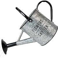 KIBAGA Beautiful Galvanized Watering Can - Decorative 85oz Farmhouse Style Watering Can with Easy Pour Over Sprinkler…