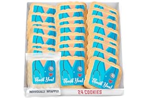 OMCOOKIE Thank You Nurse Doctor Gift Basket Cookies for Appreciation gifts Bulk Treats | Individually Wrapped | Healthcare Workers Mediacal Assistant Party Favors | 24 Pack | Sugar Cookies