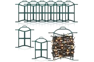 Queekay 9 Pcs Christmas Light Storage Holder, Hangable & Strong, Extension Cord Wind up Storage Organizer for Xmas Holiday Tree String Lights Extension Cord Garland(Classic)