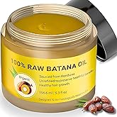 Batana Oil for Hair Growth – 100% Raw Unrefined Organic Ojon Oil from Honduras – Cold Pressed Hair Treatment for Thicker, Fuller, Healthier Hair – Dry Scalp & Damage Repair – 5.3 oz
