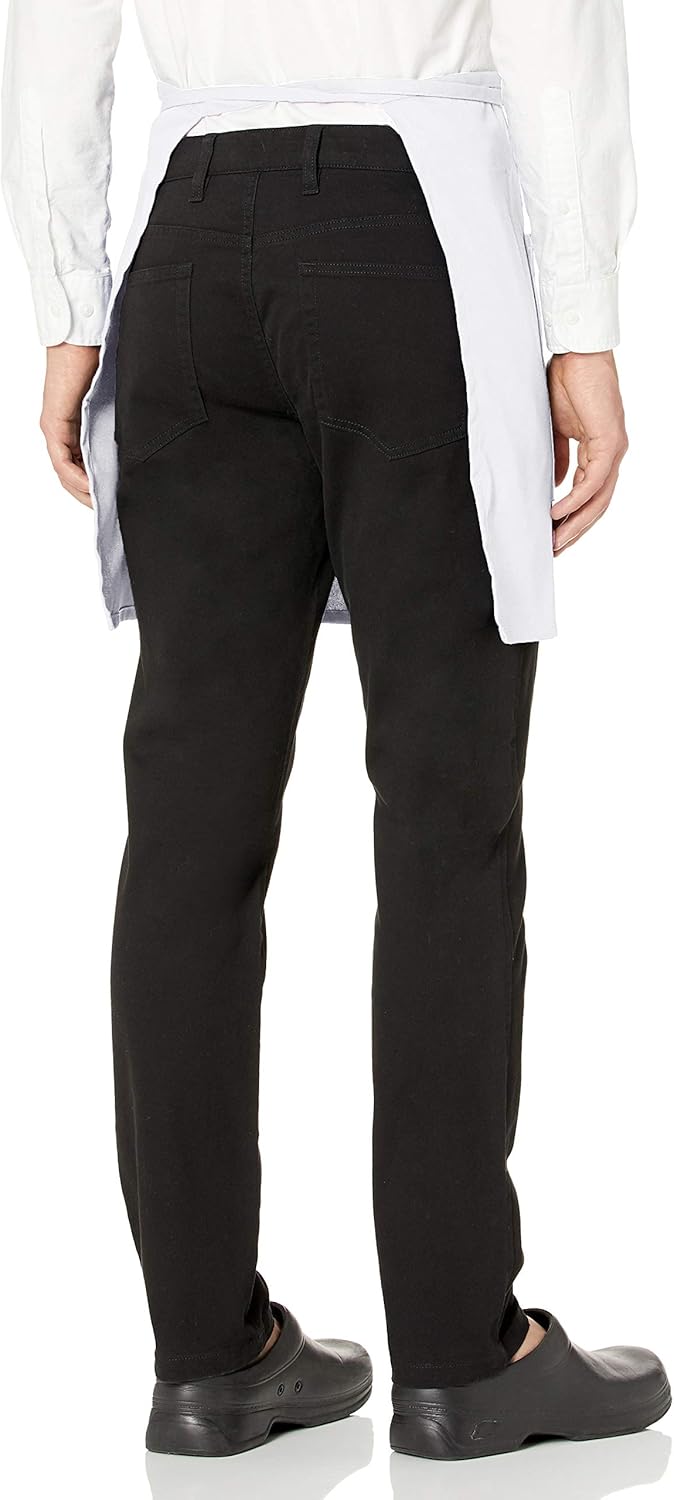 Uncommon Threads unisex adult Half Waist Apron, White, One Size US: Clothing