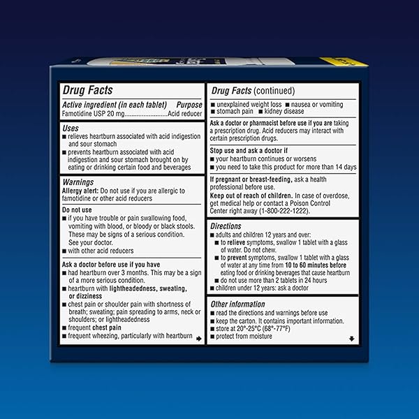 ZANTAC 360 MAXIMUM STRENGTH TABLETS, 100 COUNT, HEARTBURN PREVENTION AND RELIEF, 20 MG