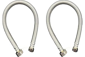 WINDON BAY 3/8 OD x 1/2 FIP stainless steel faucet connector 16 inch 2pk