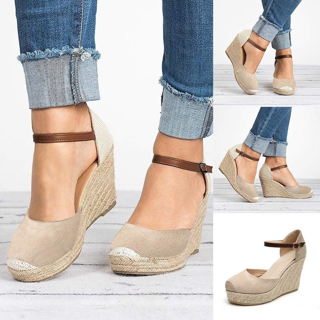 variable ankle strap espadrille flats