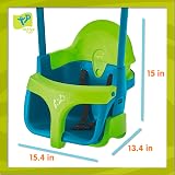 TP Toys Quadpod 4-in-1 Growable Swing Seat Green 6 Months to 8 Years view 6